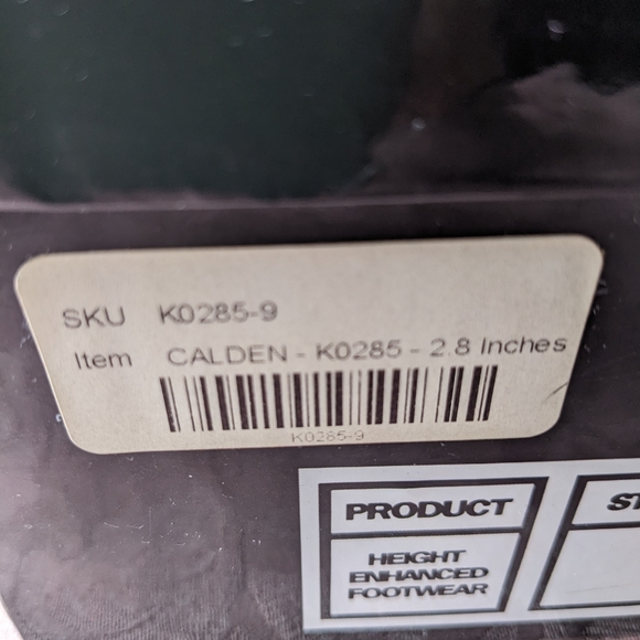 Calden Tall Men Shoes Black Leather - Picture 6 of 6